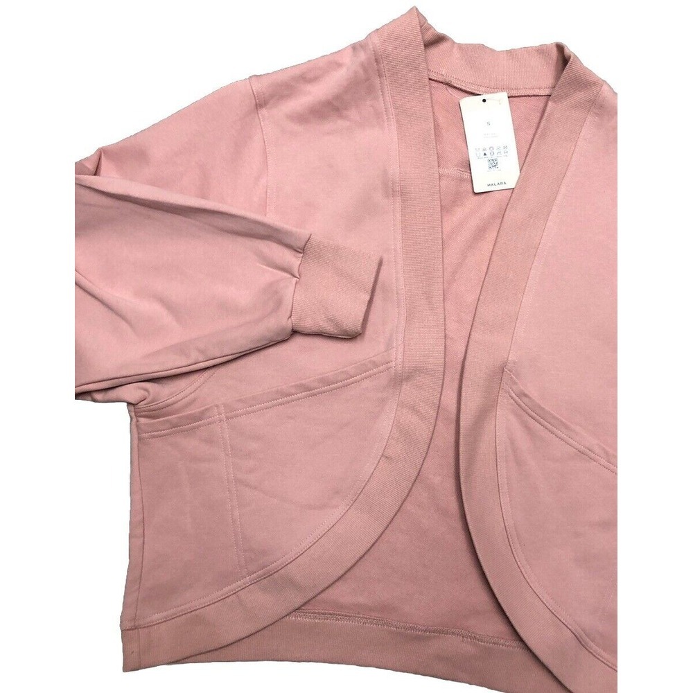 Halara Dolman Sleeve Casual Open Front Cardigan Sweatshirt‎ S Rose Pink NEW